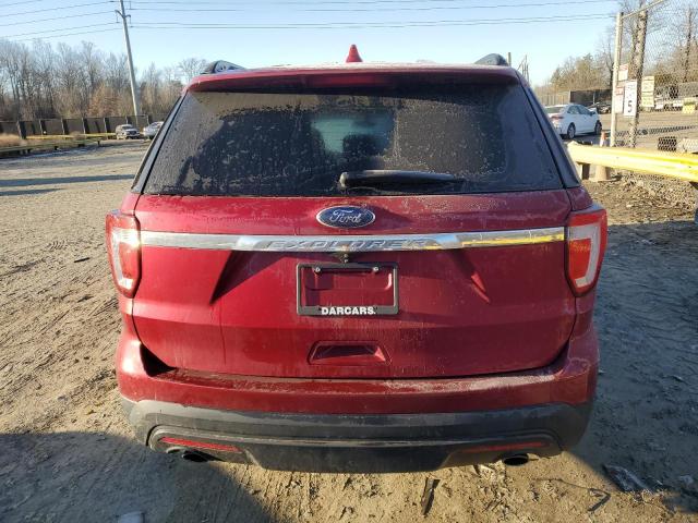 1FM5K7B82HGA97728 - 2017 FORD EXPLORER RED photo 6