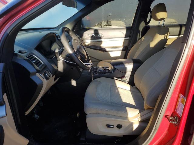 1FM5K7B82HGA97728 - 2017 FORD EXPLORER RED photo 7