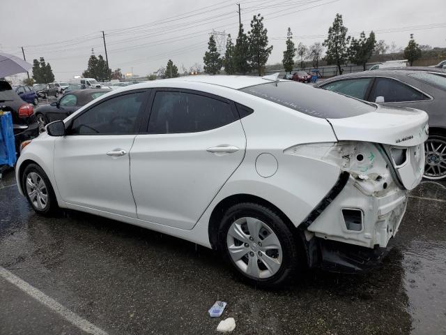 5NPDH4AE9GH740915 - 2016 HYUNDAI ELANTRA SE WHITE photo 2