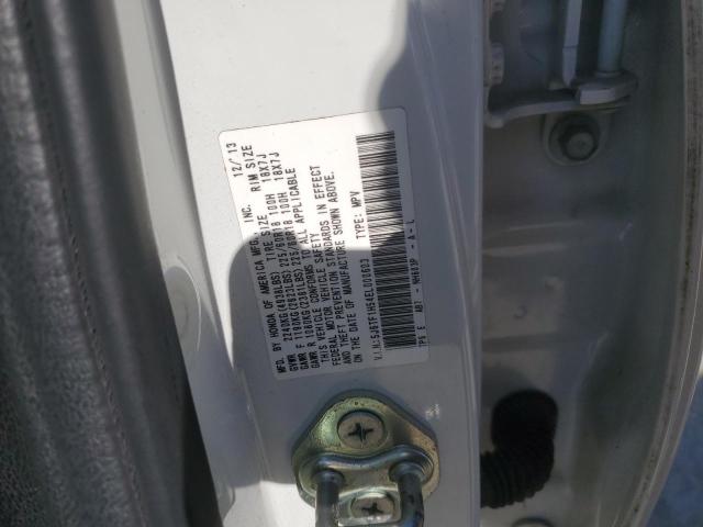 5J6TF1H54EL000603 - 2014 HONDA CROSSTOUR EXL თეთრი ფოტო 12