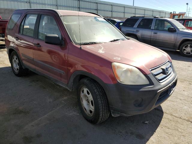 JHLRD68575C003579 - 2005 HONDA CR-V LX BURGUNDY photo 4