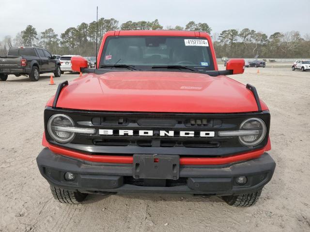 1FMEE5BP7NLB47206 - 2022 FORD BRONCO BASE RED photo 5