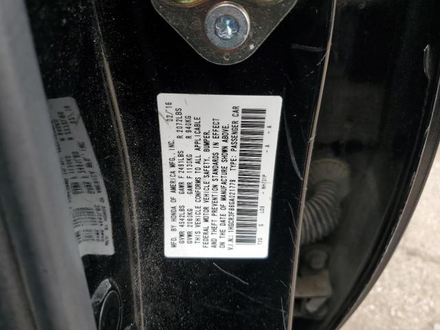 1HGCR3F86GA021779 - 2016 HONDA ACCORD EXL BLACK photo 13