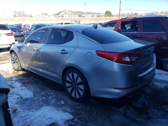 5XXGR4A68DG219565 - 2013 KIA OPTIMA SX SILVER photo 2