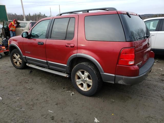 1FMDU73K84ZA54378 - 2004 FORD EXPLORER XLT RED photo 2