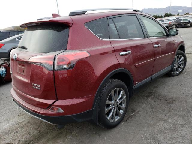 JTMDJREV2JD246503 - 2018 TOYOTA RAV4 HV LIMITED BURGUNDY photo 3