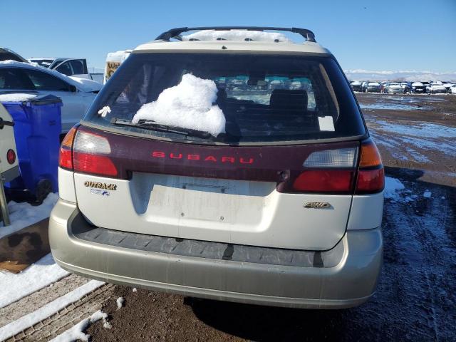 4S3BH665627644894 - 2002 SUBARU LEGACY OUTBACK WHITE photo 6