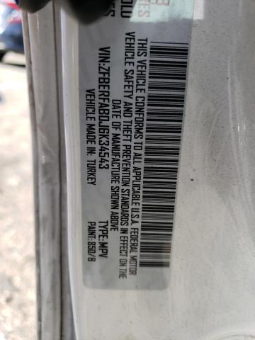 ZFBERFAB0J6K34543 - 2018 RAM PROMASTER თეთრი ფოტო 14