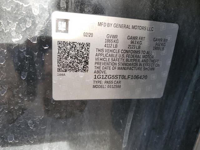 1G1ZG5ST0LF106420 - 2020 CHEVROLET MALIBU RS 黑色 照片 13