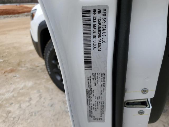 1C4PJMBX9ND548494 - 2022 JEEP CHEROKEE TRAILHAWK 白色 照片 13