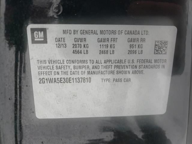 2G1WA5E30E1137810 - 2014 CHEVROLET IMPALA LIM LS BLACK photo 12