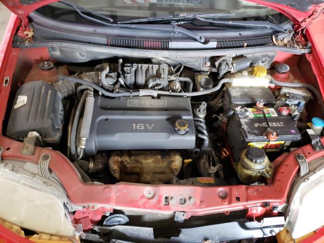 KL1TD666X7B783818 - 2007 CHEVROLET AVEO BASE RED photo 11