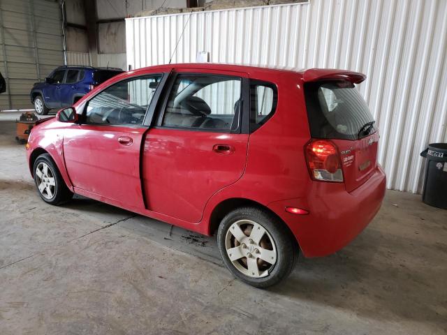 KL1TD666X7B783818 - 2007 CHEVROLET AVEO BASE RED photo 2