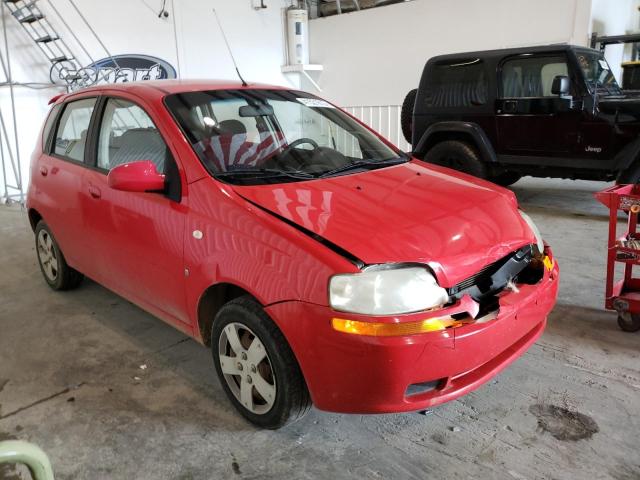 KL1TD666X7B783818 - 2007 CHEVROLET AVEO BASE RED photo 4