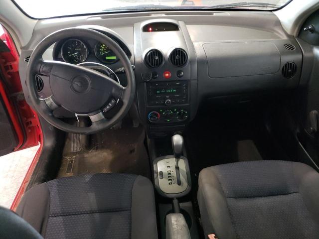 KL1TD666X7B783818 - 2007 CHEVROLET AVEO BASE RED photo 8