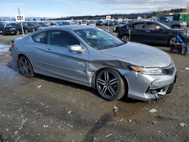 1HGCT2B06GA003858 - 2016 HONDA ACCORD TOURING SILVER photo 4