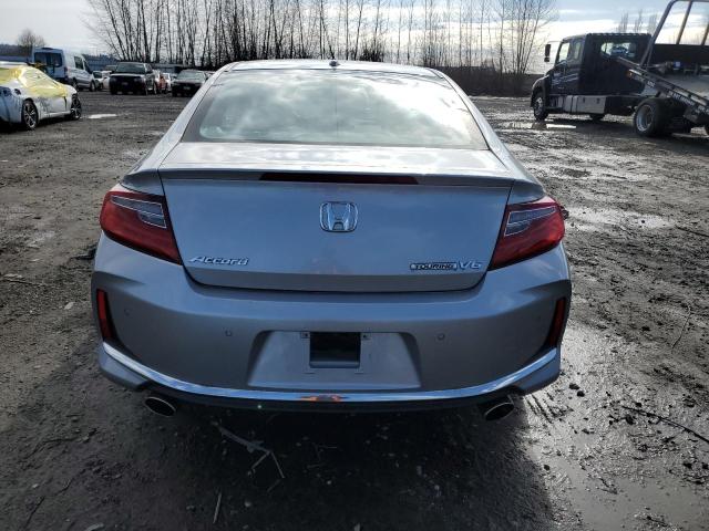 1HGCT2B06GA003858 - 2016 HONDA ACCORD TOURING SILVER photo 6