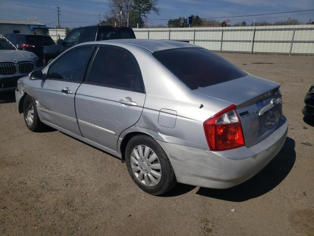 KNAFE121945044432 - 2004 KIA SPECTRA LX SILVER photo 2