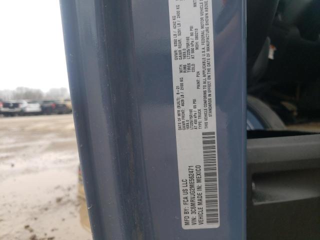 3C6MRVJG2ME562471 - 2021 RAM PROMASTER 3500 HIGH BLUE photo 14