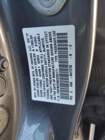 19XFB2F98CE052171 - 2012 HONDA CIVIC EXL ნაცრისფერი ფოტო 13