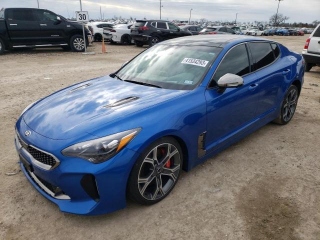 KNAE55LC2L6073637 - 2020 KIA STINGER GT2 BLUE photo 1