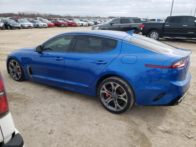 KNAE55LC2L6073637 - 2020 KIA STINGER GT2 BLUE photo 2