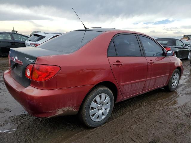 1NXBR38E54Z306329 - 2004 TOYOTA COROLLA CE RED photo 3