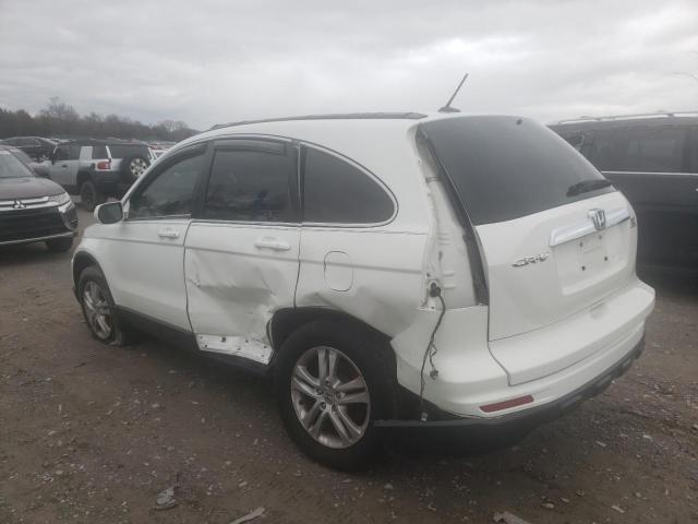 5J6RE3H74BL026723 - 2011 HONDA CR-V EXL WHITE photo 2