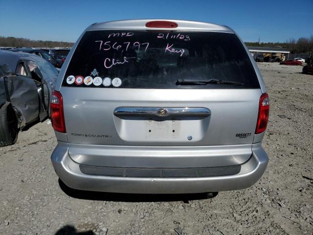 1A4GP45R06B756797 - 2006 CHRYSLER TOWN & COU ვერცხლისფერი ფოტო 6