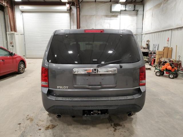 5FNYF3H61DB037027 - 2013 HONDA PILOT EXL GRAY photo 6