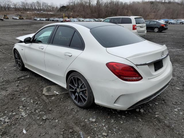 55SWF6EB3GU154654 - 2016 MERCEDES-BENZ C 450 4MATIC AMG WHITE photo 2