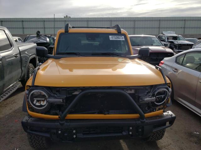 1FMEE5BP0NLB72478 - 2022 FORD BRONCO BASE YELLOW photo 5