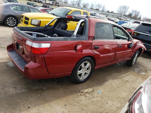 4S4BT62CX57107657 - 2005 SUBARU BAJA SPORT BURGUNDY photo 3