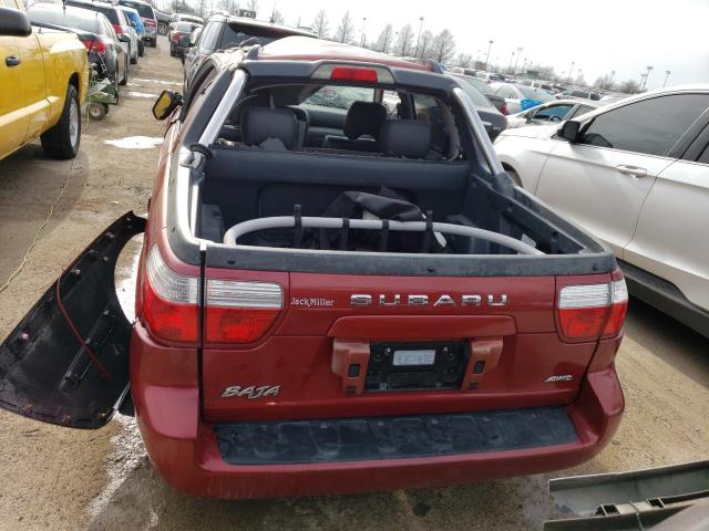 4S4BT62CX57107657 - 2005 SUBARU BAJA SPORT BURGUNDY photo 6