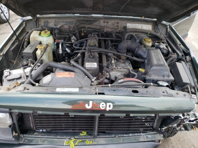 1J4GJ68S8TL131089 - 1996 JEEP CHEROKEE S GREEN photo 7