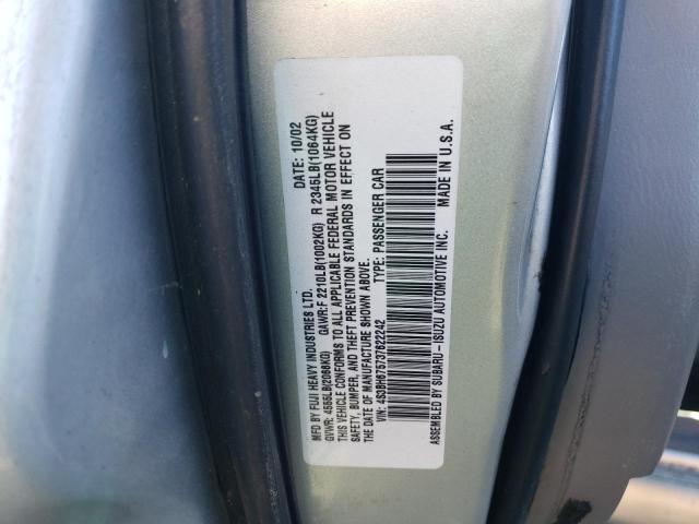 4S3BH675737622242 - 2003 SUBARU LEGACY OUTBACK AWP 银色 照片 13