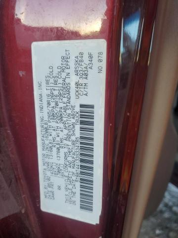 5TBBT44133S334785 - 2003 TOYOTA TUNDRA ACCESS CAB SR5 MAROON photo 12