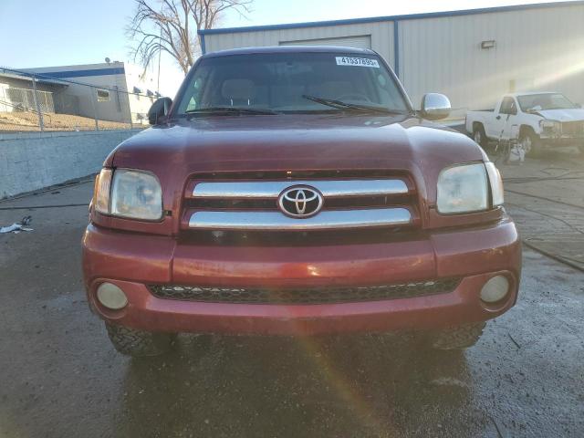 5TBBT44133S334785 - 2003 TOYOTA TUNDRA ACCESS CAB SR5 MAROON photo 5