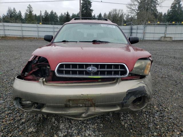 4S3BH675847620873 - 2004 SUBARU LEGACY OUTBACK AWP 红色 照片 5