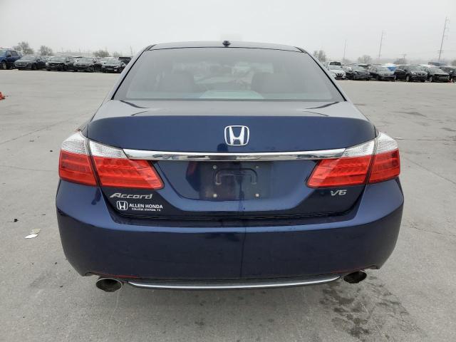 1HGCR3F8XFA024456 - 2015 HONDA ACCORD EXL BLUE photo 6