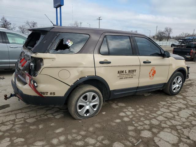 1FM5K8AR1DGA18429 - 2013 FORD EXPLORER POLICE INTERCEPTOR Qəhvəyi foto 3