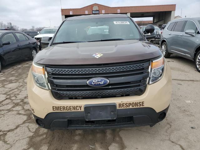 1FM5K8AR1DGA18429 - 2013 FORD EXPLORER POLICE INTERCEPTOR Qəhvəyi foto 5
