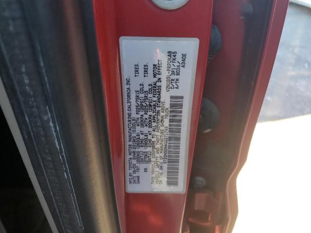 5TEGN92N43Z271743 - 2003 TOYOTA TACOMA DOUBLE CAB PRERUNNER RED photo 13
