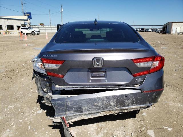 1HGCV2F93LA007587 - 2020 HONDA ACCORD TOURING GRAY photo 6