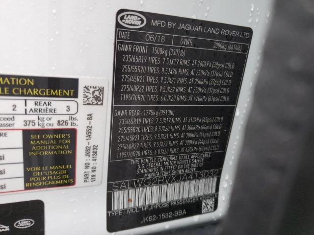 SALWG2RVXJA413032 - 2018 LAND ROVER RANGE ROVE SE WHITE photo 14