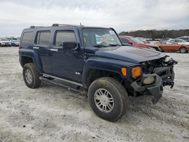 5GTDN13E578120008 - 2007 HUMMER H3 BLUE photo 4