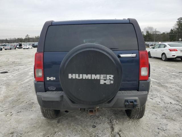 5GTDN13E578120008 - 2007 HUMMER H3 BLUE photo 6