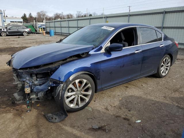 1HGCR2F50FA044294 - 2015 HONDA ACCORD SPORT BLUE photo 1