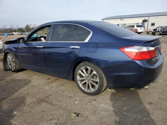 1HGCR2F50FA044294 - 2015 HONDA ACCORD SPORT BLUE photo 2