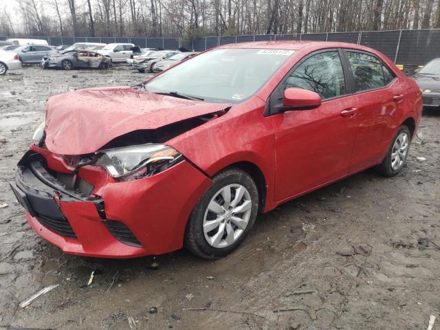 2T1BURHE8EC148878 - 2014 TOYOTA COROLLA L RED photo 1